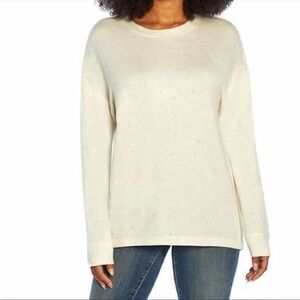 Three Dots Confetti Long Sleeve Top